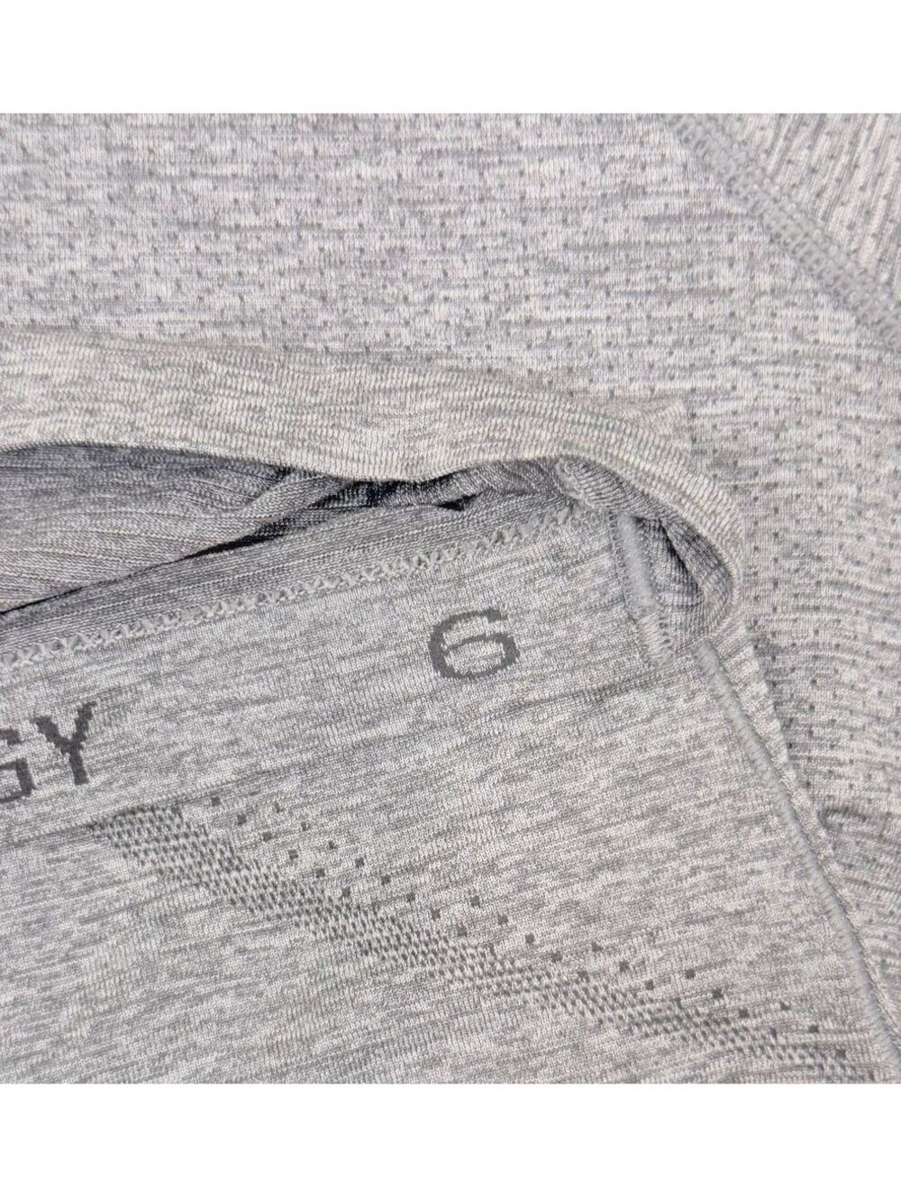 Lululemon Swiftly Tech Cropped Short Sleeve Shirt 2.0 Gray Size 6 - Picture 2 of 3